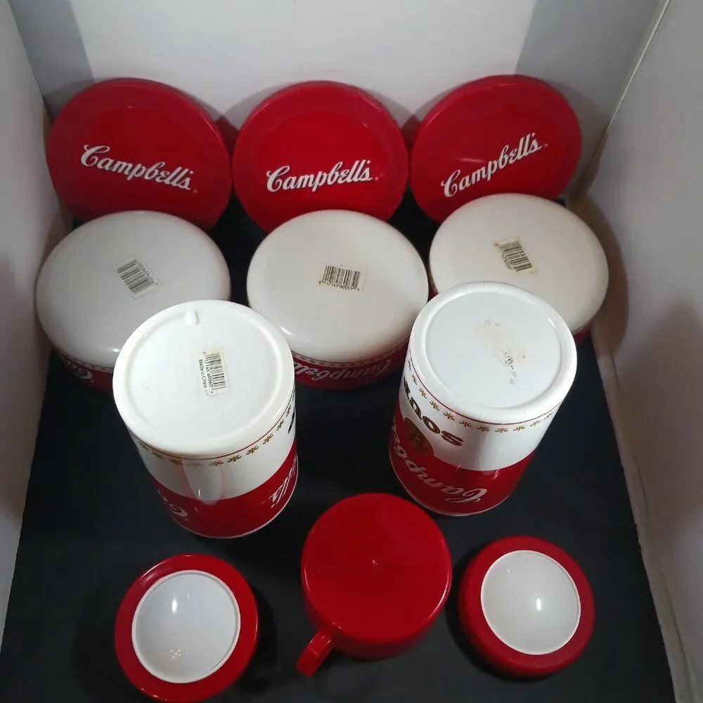 Campbell's 1998 Condensed Soup Can-Tainer Plastic 11oz (5)